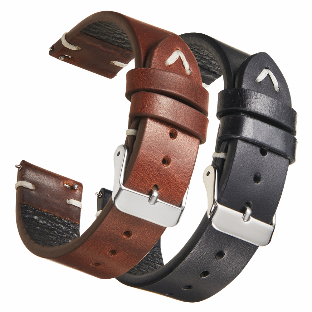 Vintage Genuine 18mm 19mm 20mm – обзор и цена Suede Strap Watch