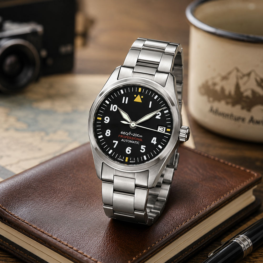 Custom LOGO 36mm 39mm Pilot Wa – обзор и цена Stainless Bracelet Diver