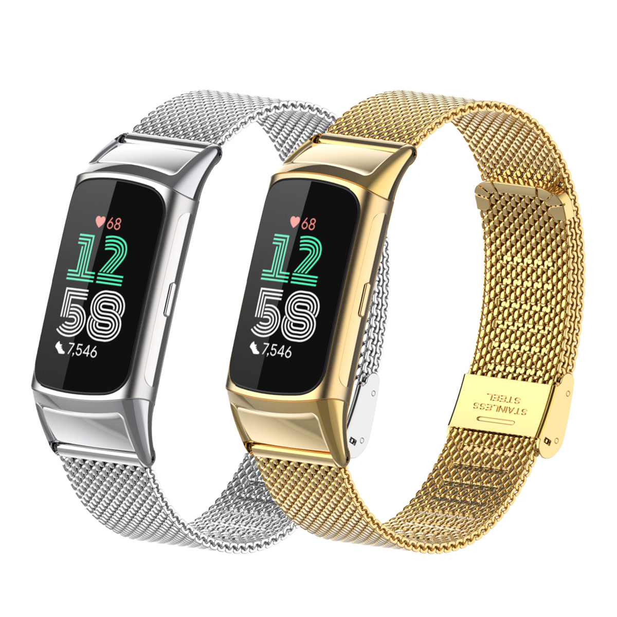 Suitable for Fitbit Charge 5/6 – обзор и цена Mesh Strap Metal