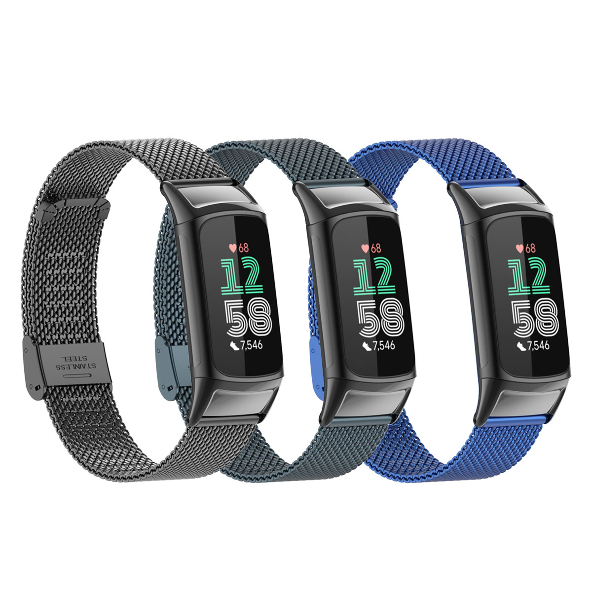 Suitable for Fitbit Charge 5/6 – обзор и цена Mesh Strap Metal