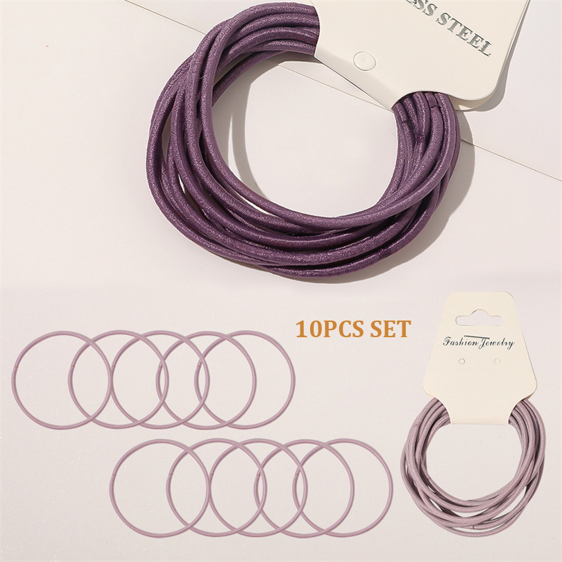 10PCS Women Girls Simple Basic – обзор и цена Silicone Band Women