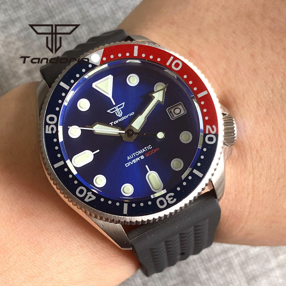 Tandorio NH35A 37mm Automatic  – обзор и цена Rubber Strap Diver