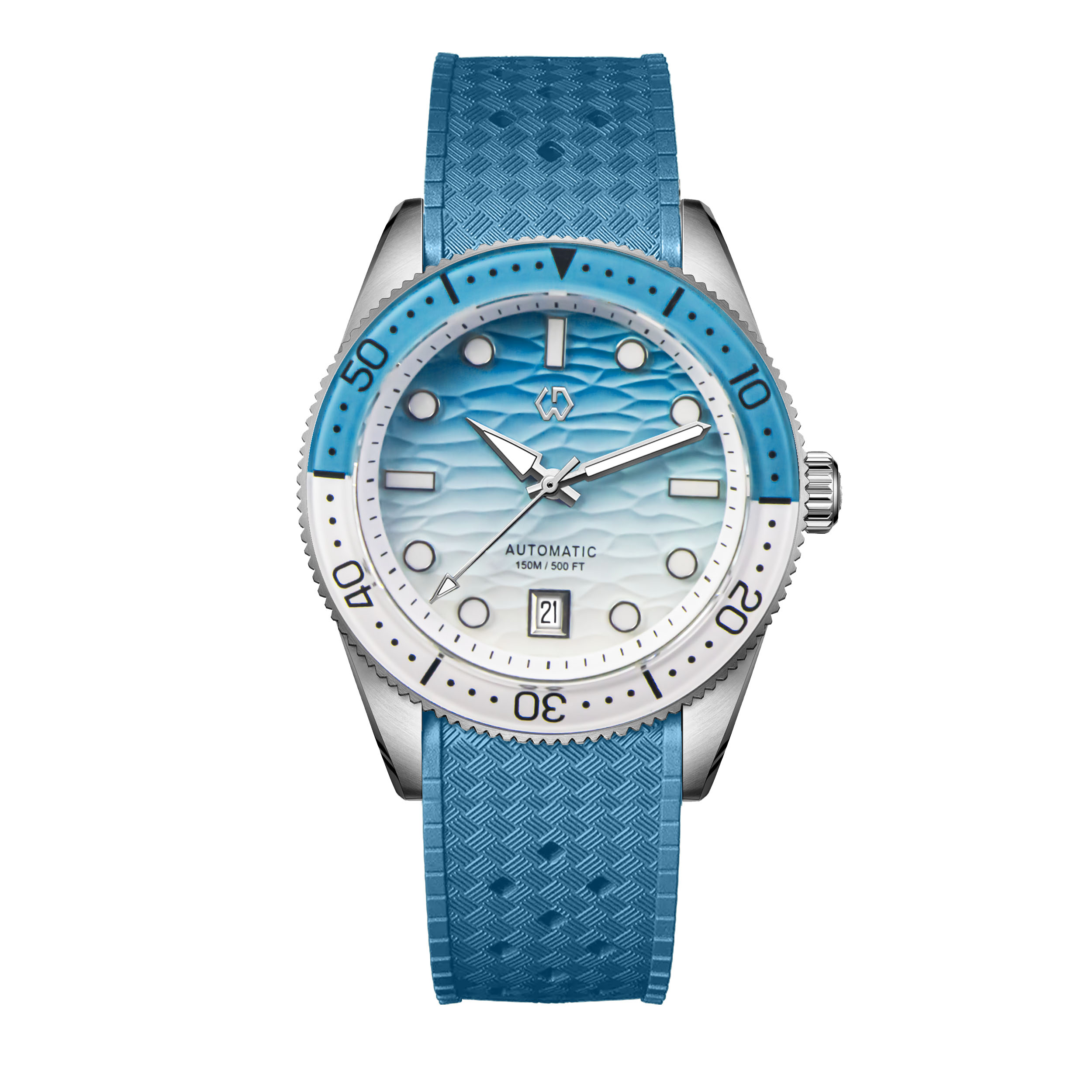 40mm Diver Watch Texture Men's – обзор и цена Rubber Strap Diver