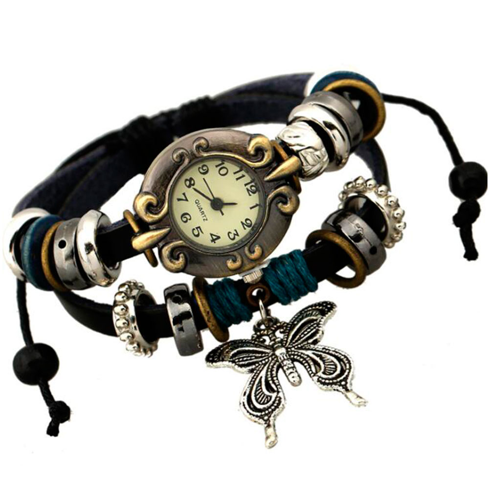 Handmade Butterfly Beads Brace – обзор и цена Leather Watch Band Men