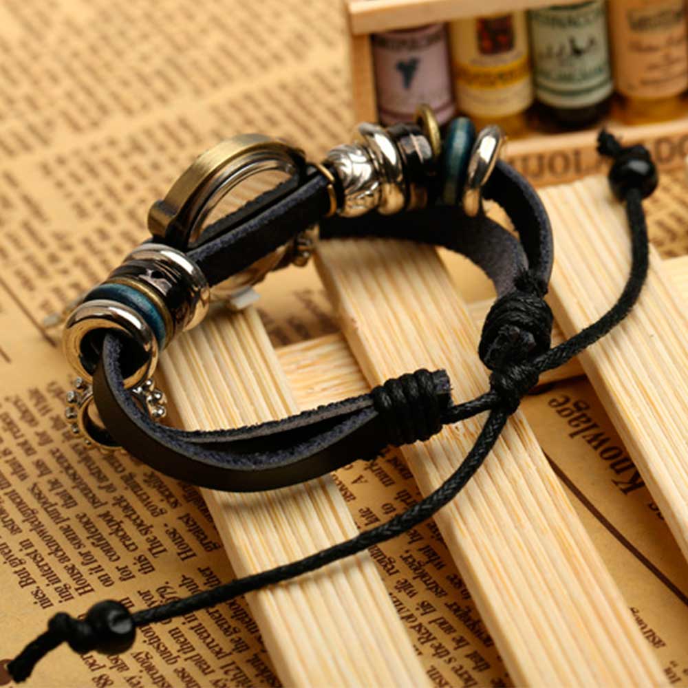 Handmade Butterfly Beads Brace – обзор и цена Leather Watch Band Men