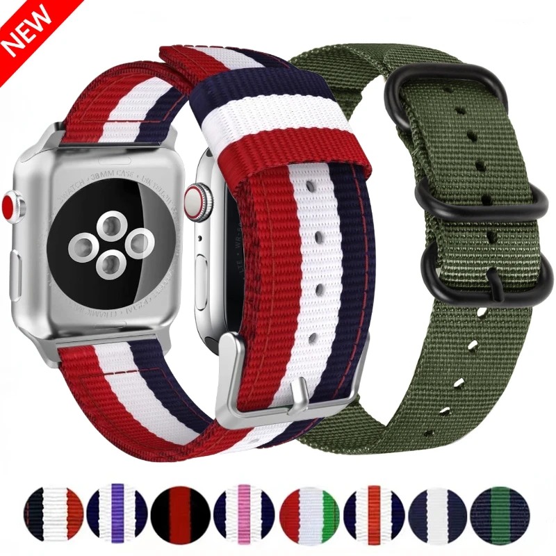 Nylon Canvas Strap For Apple W – обзор и цена Canvas Strap Watch