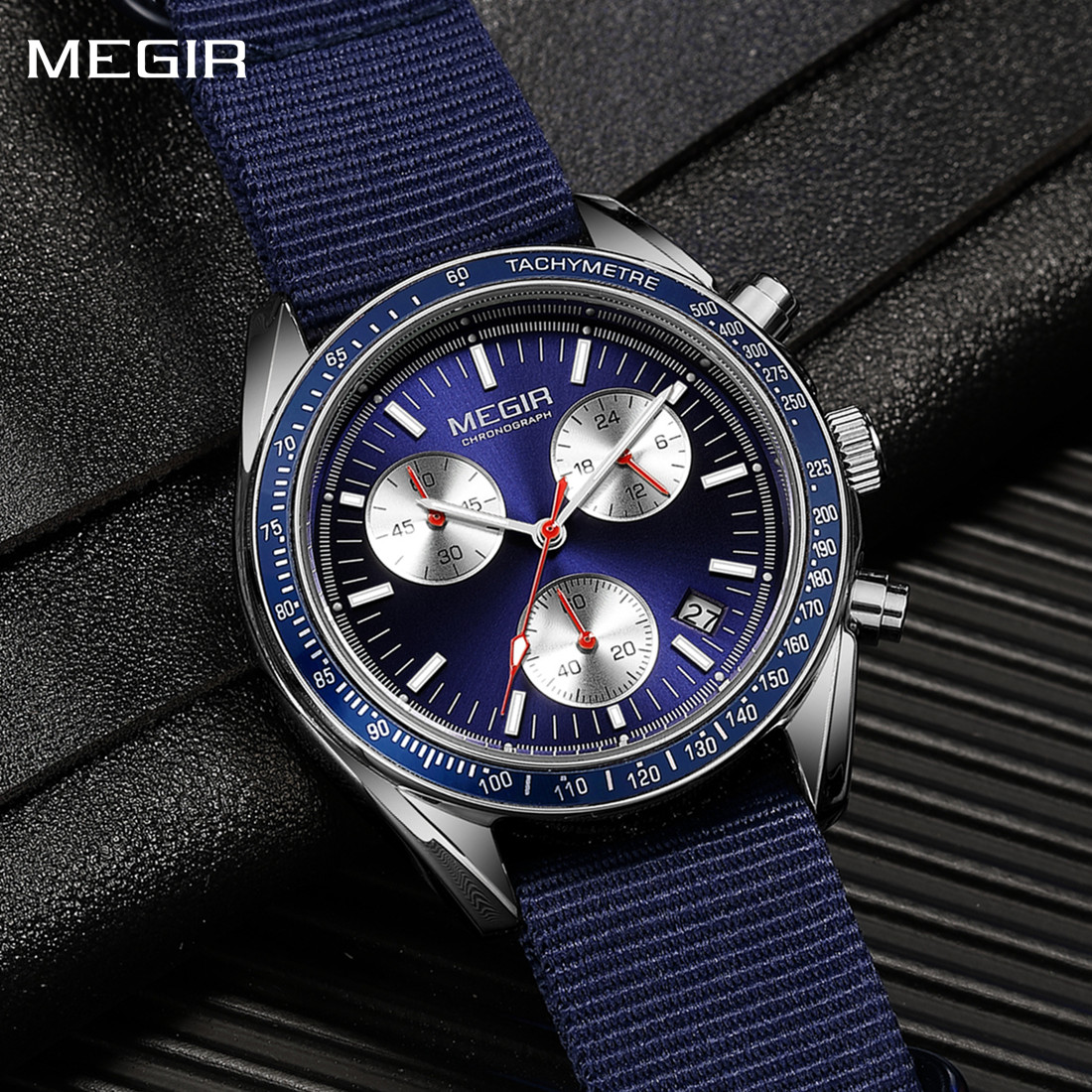 MEGIR Chronograph Canvas Strap – обзор и цена Canvas Strap Watch