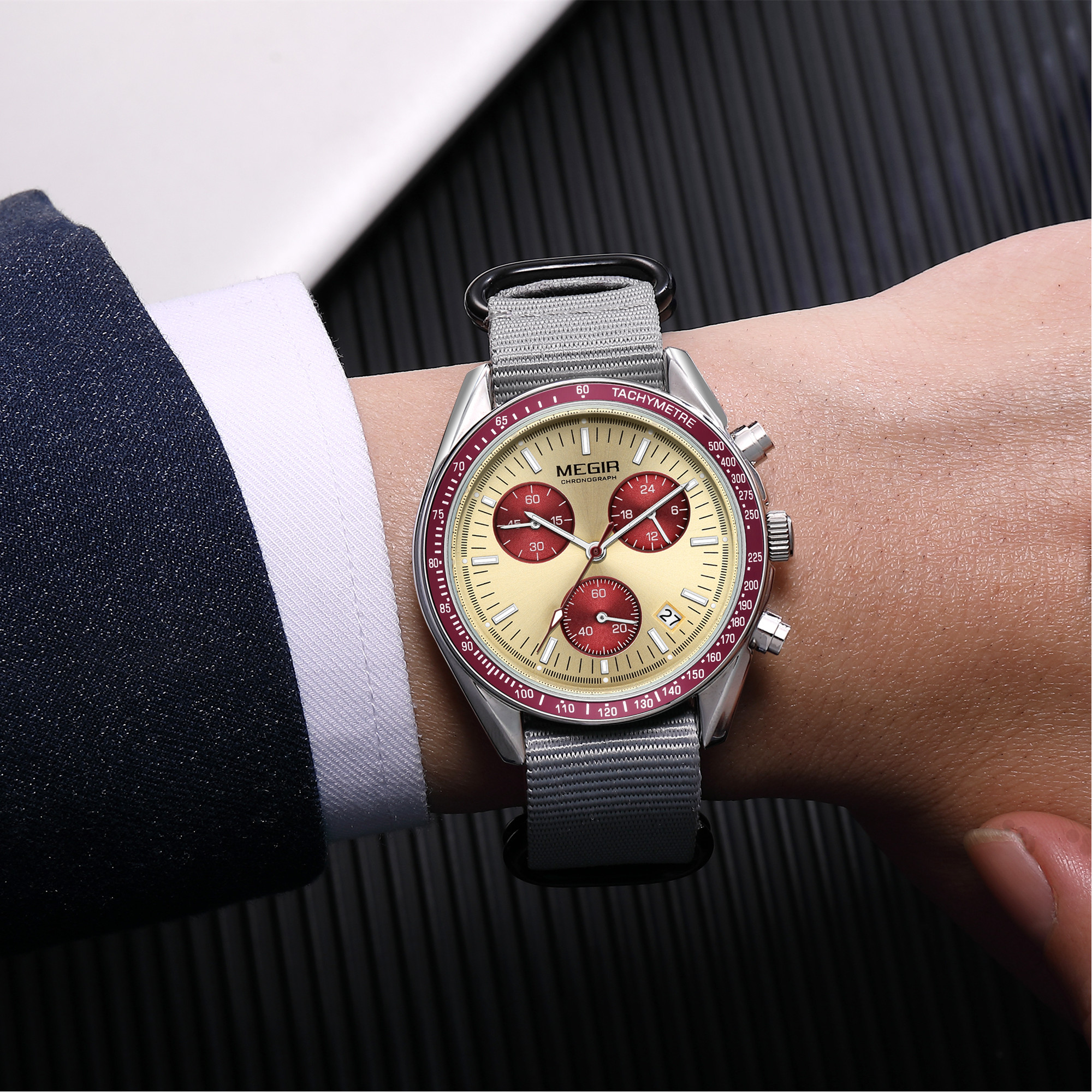MEGIR Chronograph Canvas Strap – обзор и цена Canvas Strap Watch
