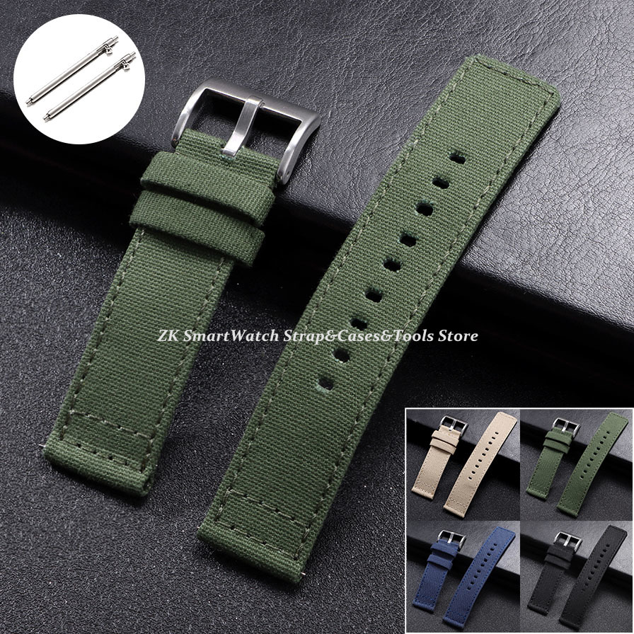 Nylon Watch Strap 20mm 22mm fo – обзор и цена Canvas Strap Watch
