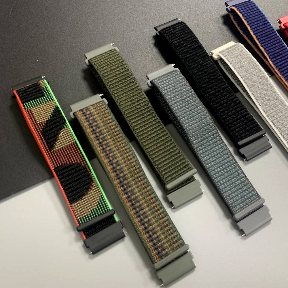 2Pcs 22mm Nylon Sport Strap Fo – обзор и цена Sport Loop Velcro