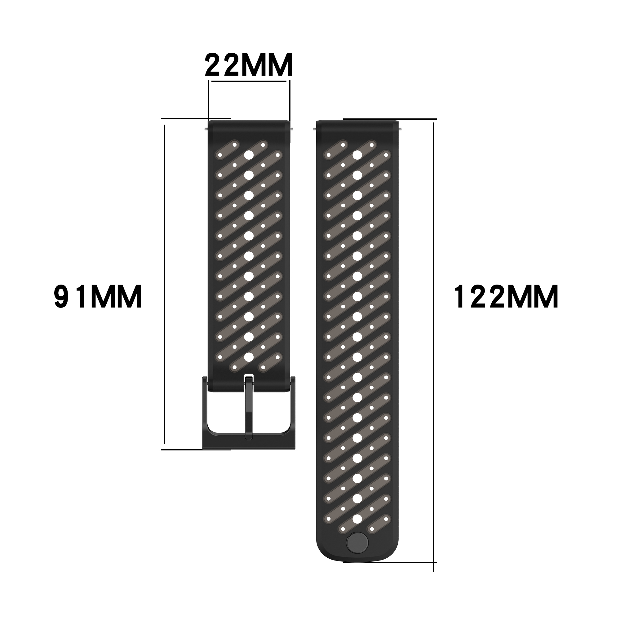 Silicone Sports Band For Suunt – обзор и цена Silicone Watch Band 22Mm