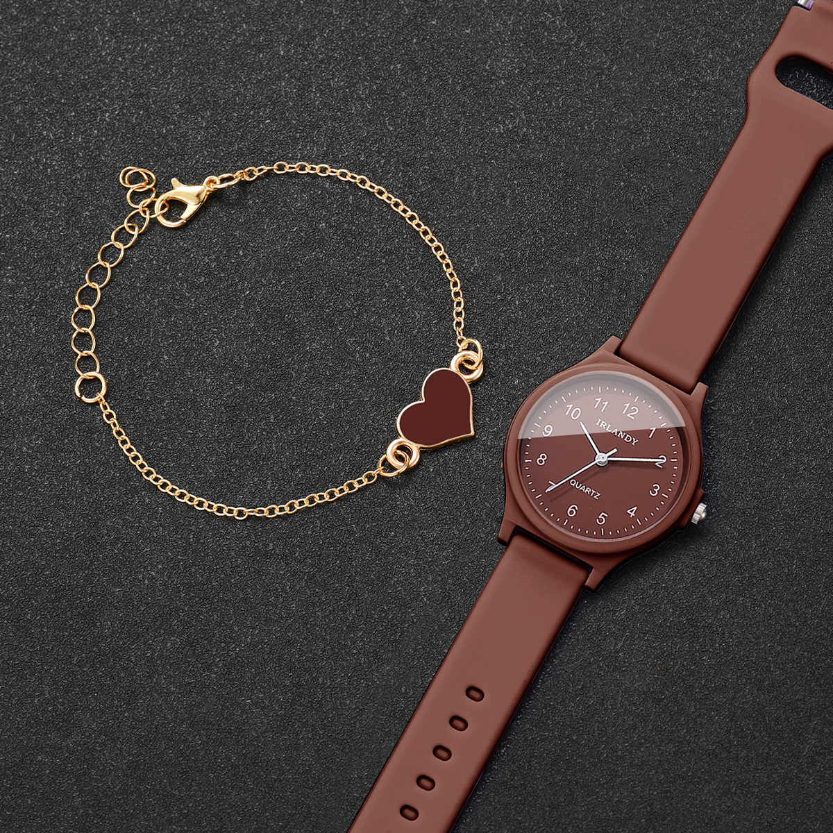 2PCS Fashion Arabic Dial Women – обзор и цена Silicone Band Women