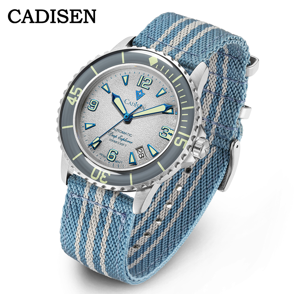 CADISEN Deep Explorer MIYOTA 8 – обзор и цена Canvas Strap Watch