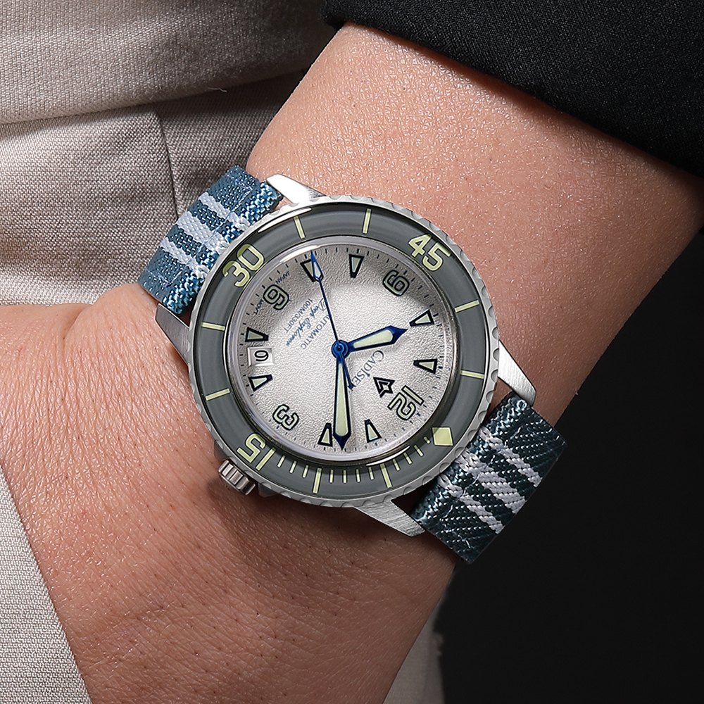 CADISEN Deep Explorer MIYOTA 8 – обзор и цена Canvas Strap Watch