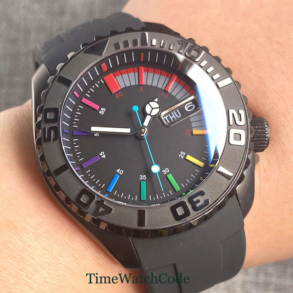Tandorio 41mm 20ATM Diver Auto – обзор и цена Rubber Strap Diver