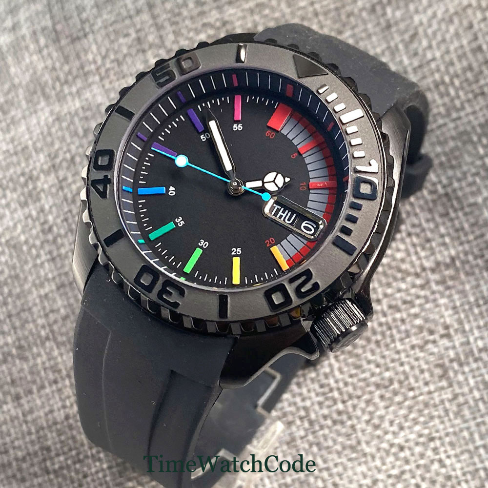 Tandorio 41mm 20ATM Diver Auto – обзор и цена Rubber Strap Diver