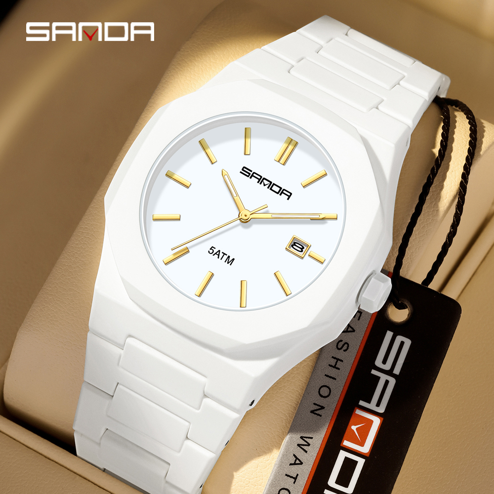 2025 SANDA Fashion Men's and W – обзор и цена Rubber Strap Diver
