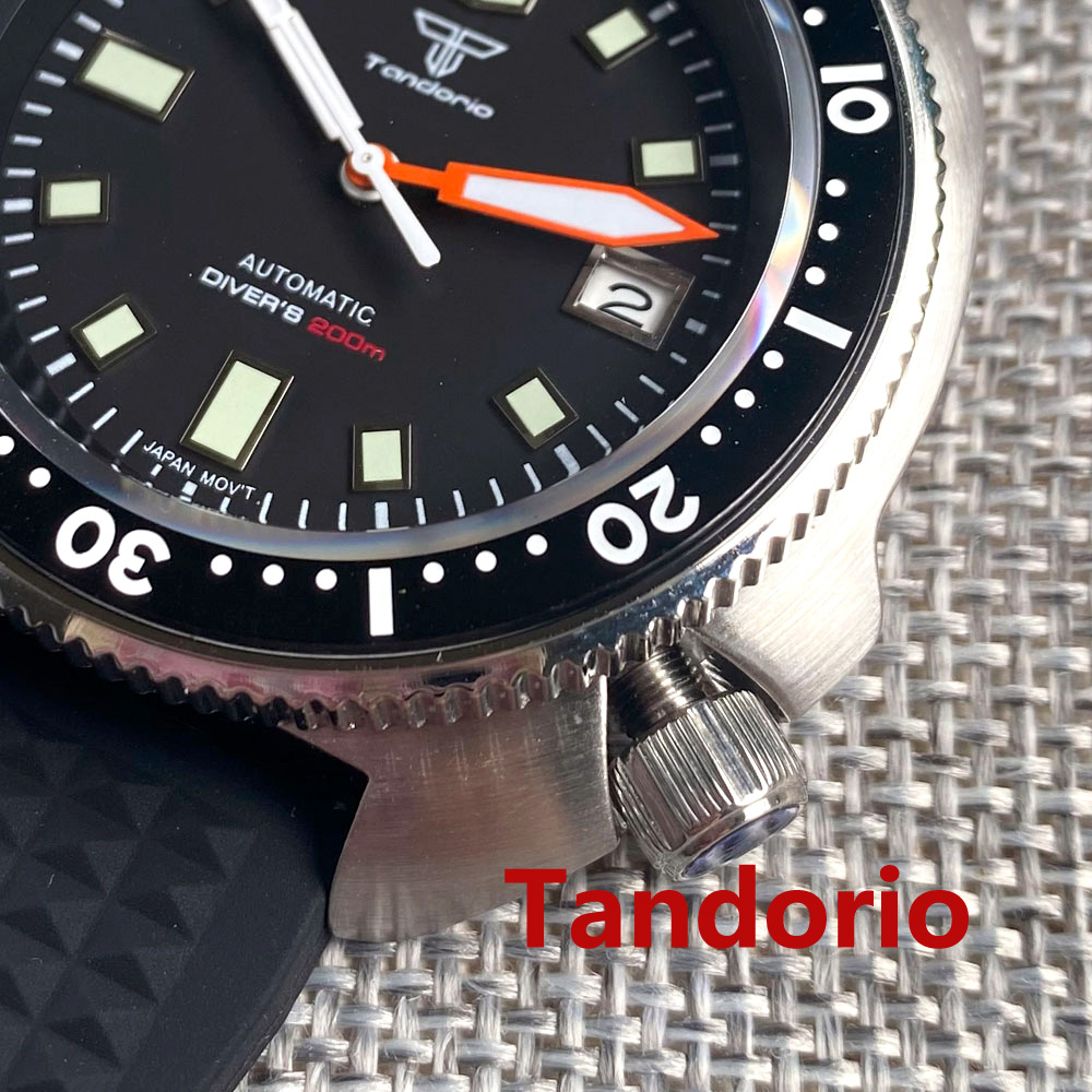 Tandorio 44mm NH35 PT5000 Move – обзор и цена Rubber Strap Diver