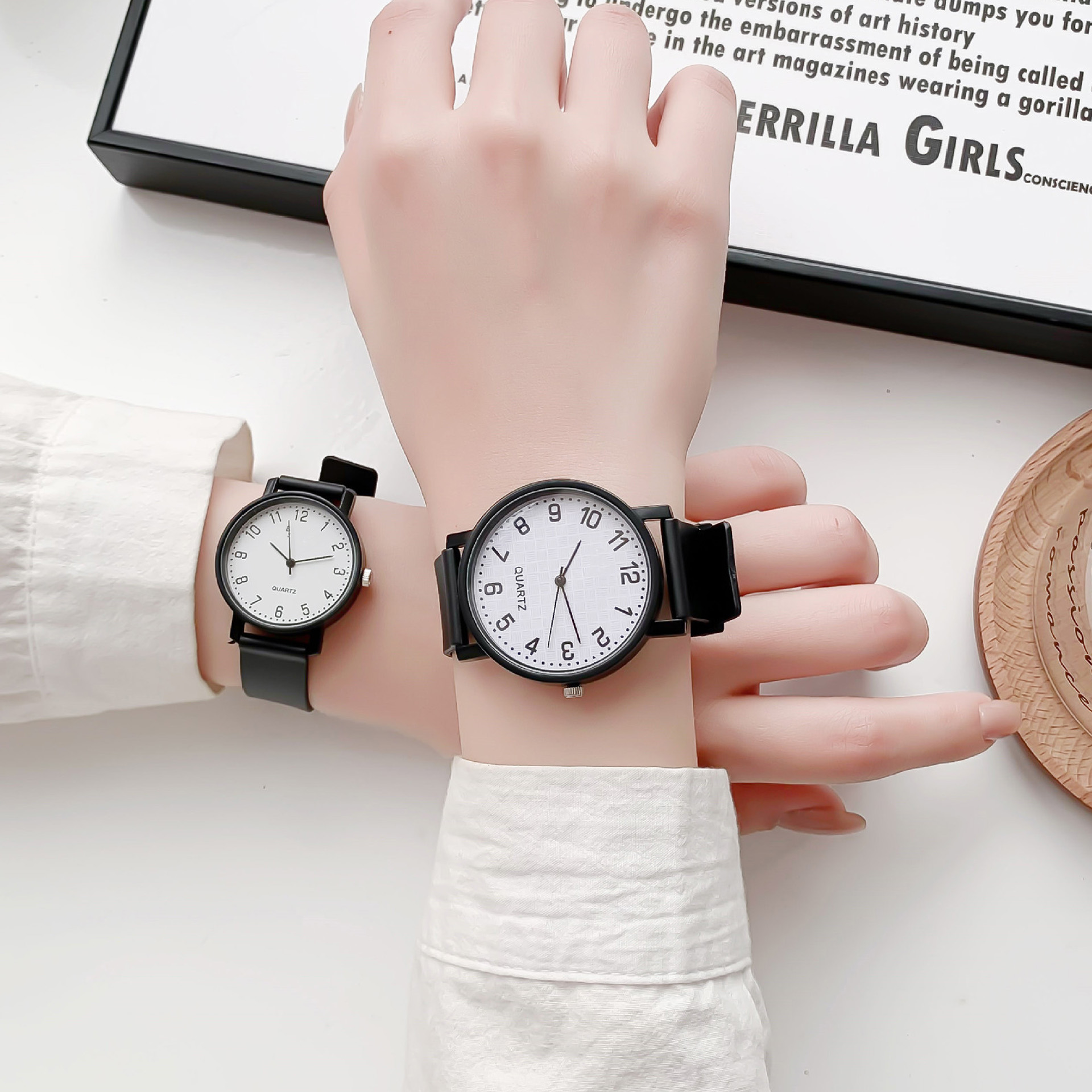 Simple Black Watch Quartz Watc – обзор и цена Silicone Band Women