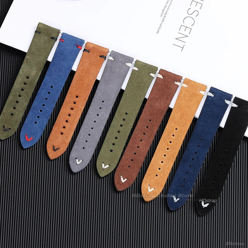18mm 20mm 22mm High Quality Su – обзор и цена Suede Strap Watch